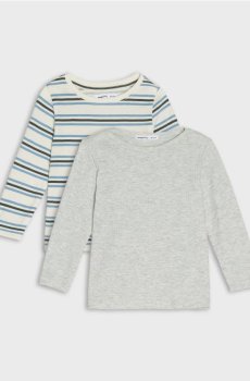 Бавовняна футболка 2 pack - кремовий