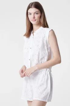 Женская белая рубашка HADA Белый S Etam 6534281