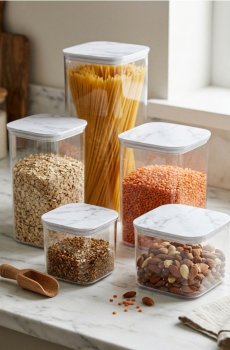 Контейнер для їжі з кришкою - clear