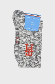 Детские серые носки BOOTSOCK Серый 35-38 Tommy Hilfiger 701229872