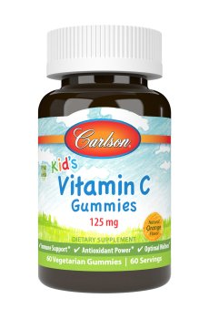 Витамин С для детей Carlson Labs Kids Vitamin С 125 мг, 60 жевательных конфет