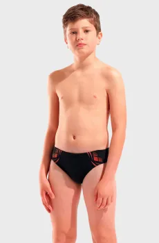 Детские черные плавки POSEIDONIA SWIM BRIEFS Черный 8 Arena 009009-504