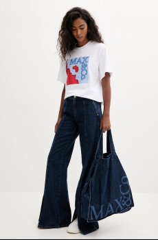 Хлопковая футболка MAX&Co.