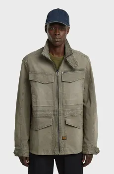 Мужская серая джинсовая куртка Rovic slim field Серый XL G-Star RAW D26117,E172