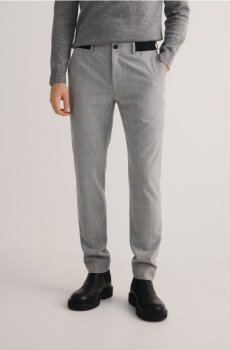 Reserved - Картаті штани-чиноси - світло-сірий - 640DR-09P