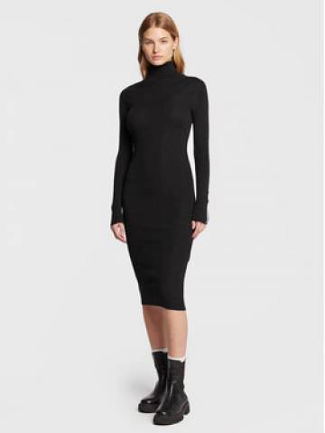 Iceberg Трикотажна сукня 22II2P0AH027010 Чорний Slim Fit Iceberg Трикотажна сукня 22II2P0AH027010 Чорний Slim Fit
