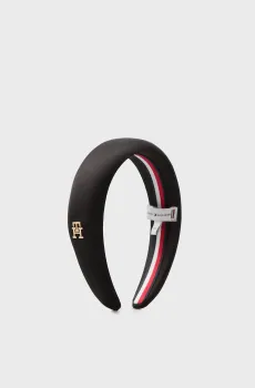 Женский черный ободок ELEVATED Черный ONESIZE Tommy Hilfiger AW0AW18220