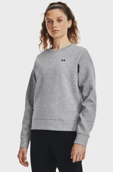 Женский серый свитшот Unstoppable Flc Crew Серый XXL Under Armour 1379835-011