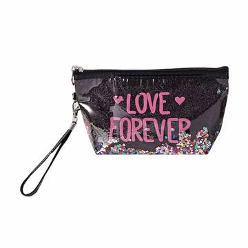 Косметичка Cosmo Shop Love Forever, 23*13.5*6.5 см, черная, 1 шт (CS1131B) Косметичка Cosmo Shop Love Forever, 23*13.5*6.5 см, черная, 1 шт (CS1131B)