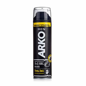 Гель для бритья и умывания 2в1 ARKO Men Black, 200 мл Гель для бритья и умывания 2в1 ARKO Men Black, 200 мл