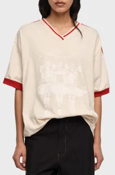 Женская бежевая футболка Бежевый S Bimba Y Lola 261BR7403.10070