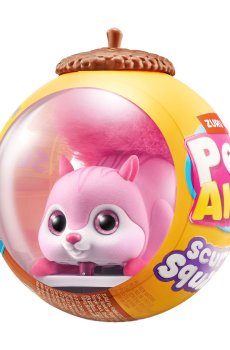 Интерактивная игрушка Pets & Robo Alive S1 Белочка, розовая, от 2 лет, 18 см (9565B)