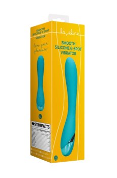 Вагинальный вибратор Loveline Smooth Silicone G-Spot Vibrator голубой, 1 шт