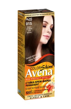 Cтойкая крем-краска для волос Acme Color Avena Shine Color 015 Темно-русый, 133 мл
