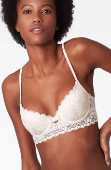 Женский розовый бюстгальтер с тонкой чашкой LILOU Розовый 80D Etam 6503111