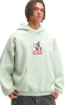 Cropp - Худі з принтом - блідо-зелений