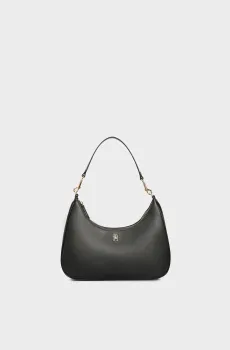 Женская черная сумка TH REFINED HOBO Черный ONESIZE Tommy Hilfiger AW0AW16463