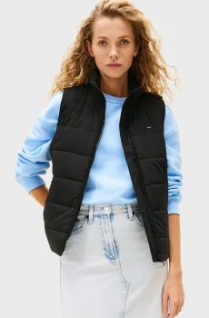 Женский черный жилет LW PADDED VEST Черный L Tommy Jeans DW0DW21409