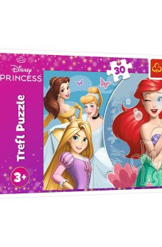 Пазлы Trefl Disney Princess Beautiful Princess Day, 27*20 см, от 3 лет, 30 элементов (18308)
