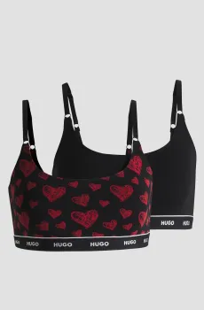 Женский черный топ (2 шт) Черный S HUGO 50495872;998