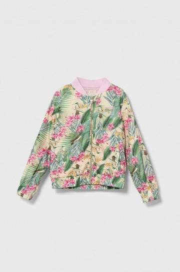 Детская куртка-бомбер Guess цвет зелёный Детская куртка-бомбер Guess цвет зелёный