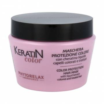 Маска Phytorelax Laboratories Keratin Color Protection Hair Mask для защиты цвета окрашенных волос, с кератином, 250 мл Маска Phytorelax Laboratories Keratin Color Protection Hair Mask для защиты цвета окрашенных волос, с кератином, 250 мл