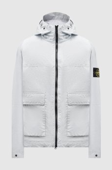 Голубая ветровка с логотипом