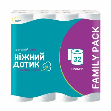 Туалетная бумага Ніжний дотик Cotton Touch, 2-слойная, 32 рулона Туалетная бумага Ніжний дотик Cotton Touch, 2-слойная, 32 рулона