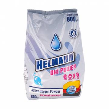 Кислородный порошок Helmann Oxi Power для всех типов стирки, 800 г Кислородный порошок Helmann Oxi Power для всех типов стирки, 800 г