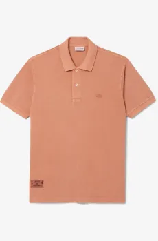 Мужское оранжевое поло Оранжевый S Lacoste PH9868I1K