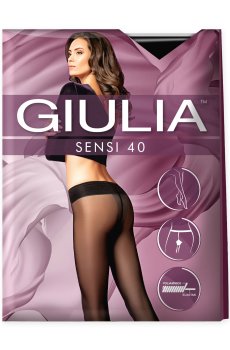 Колготки женские Giulia Sensi без шортиков, 40 DEN, Nero, размер 3