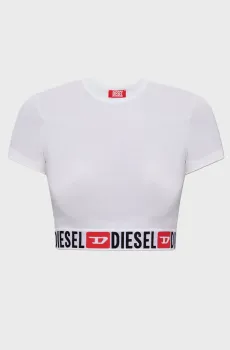 Женский белый топ IRMA-D-CORE T-SHIRT Белый S Diesel A18273 0NJAP