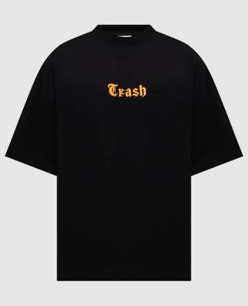 Черная футболка с вышивкой Crash Черная футболка с вышивкой Crash