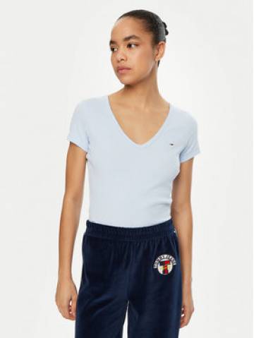 Tommy Jeans Футболка Essential DW0DW17385 Блакитний Slim Fit Tommy Jeans Футболка Essential DW0DW17385 Блакитний Slim Fit