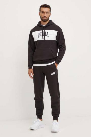 Кофта Puma мужская цвет чёрный с капюшоном узор 681796 Кофта Puma мужская цвет чёрный с капюшоном узор 681796