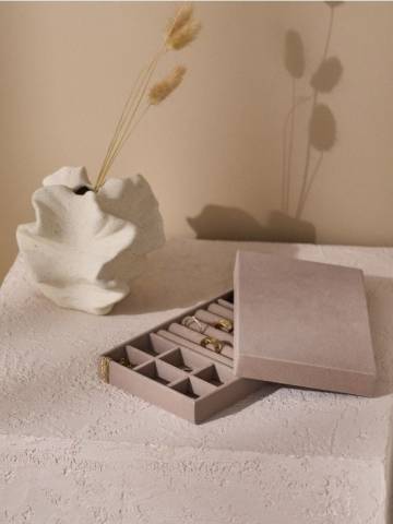 Коробки для ювелірних виробів 2 штуки - бежевий