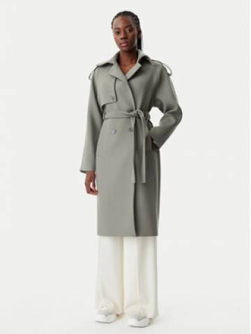 Patrizia Pepe Демісезонний плащ 8O0169/A5J1-S701 Сірий Regular Fit Patrizia Pepe Демісезонний плащ 8O0169/A5J1-S701 Сірий Regular Fit