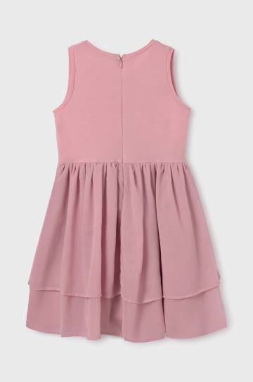 Детское платье Mayoral цвет розовый mini расклешённая