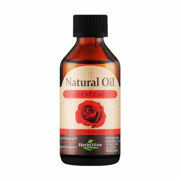 Натуральное масло Madis HerbOlive Natural Oil с экстрактом розы, 100 мл