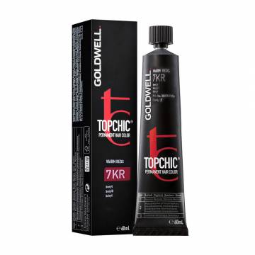 Стойкая профессиональная краска для волос Goldwell Topchic Permanent Hair Color 7KR Beryl, 60 мл Стойкая профессиональная краска для волос Goldwell Topchic Permanent Hair Color 7KR Beryl, 60 мл