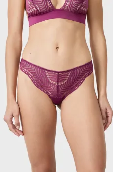 Женские фиолетовые трусики-танга AUDACE Фиолетовый M Etam 6553589