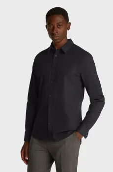Мужская черная рубашка SLIM STRETCH Черный M Calvin Klein Jeans J30J324614
