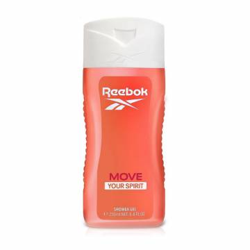 Парфюмированный гель для душа Reebok Move Your Spirit Shower Gel женский, 250 мл Парфюмированный гель для душа Reebok Move Your Spirit Shower Gel женский, 250 мл