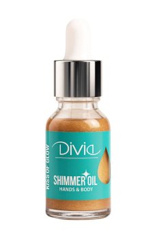 Масло для рук и тела Divia Kiss Of Glow Shimmer Oil с шимером, 03 Bliss, 15 мл