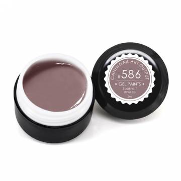 Гель-краска Canni Nail Art Output Gel Paints Soak-off UV&LED 586 темный капучино, 5 мл Гель-краска Canni Nail Art Output Gel Paints Soak-off UV&LED 586 темный капучино, 5 мл