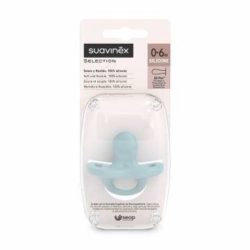 Пустышка физиологическая силиконовая Suavinex Colour Essence голубая, с рождения до 6 месяцев, 1 шт (308097) Пустышка физиологическая силиконовая Suavinex Colour Essence голубая, с рождения до 6 месяцев, 1 шт (308097)