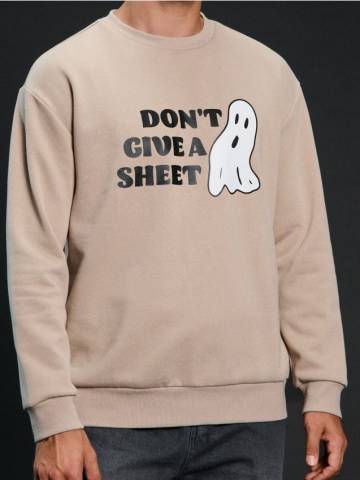 Світшот crewneck Halloween - бежевий Світшот crewneck Halloween - бежевий