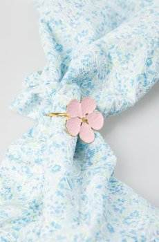 Кільце для серветок рожева квітка 3,5 см