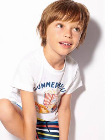 Mayoral Футболка 3012 Білий Regular Fit Mayoral Футболка 3012 Білий Regular Fit