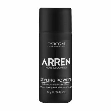 Мужская матовая пудра для укладки волос Arren Mens Grooming Toning & Volume Styling Powder, 14 г Мужская матовая пудра для укладки волос Arren Mens Grooming Toning & Volume Styling Powder, 14 г